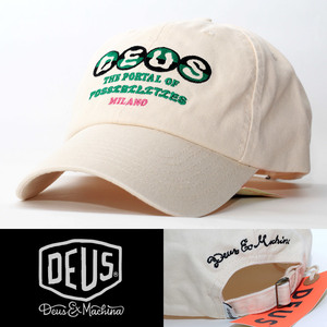 ローキャップ 帽子 メンズ デウス エクス マキナ Deus Ex Machina Ivan Dad Cap ホワイト系 DMP237780-DWH ブランドロゴ