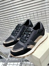 Brunello Cucinelli　ブルネロクチネリ スニーカー　レディースシューズ靴 ファッションカジュアル　35-39サイズ選択可能 ブラック_画像2