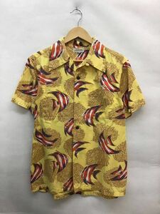 20230616[WAREHOUSE] Warehouse short sleeves shirt shirt S total pattern fish aloha shirt yellow open color 