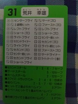 タカラプロ野球カード 96大阪近鉄バファローズ 荒井幸雄_画像2