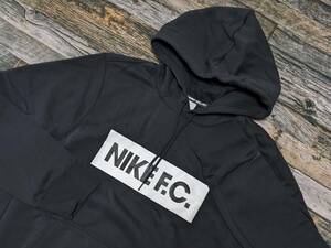 残少 L NIKE F.C プルオーバー フーディ 検 フリース スウェット パーカー サッカー フットサル ナイキ エフシー FC 黒/ブラック