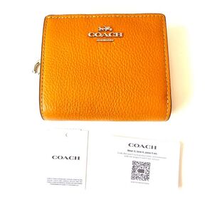 新品 coach コーチ 2つ折り財布