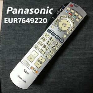 パナソニック Panasonic EUR7649Z20 リモコン テレビ 液晶 赤外線チェック済 清掃 除菌済み 中古 RC1575