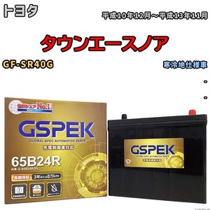 バッテリー デルコア GSPEK トヨタ タウンエースノア GF-SR40G - G-65B24R/PL