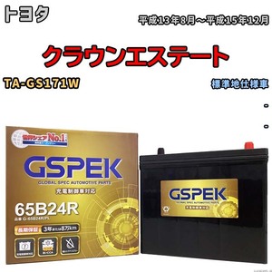 バッテリー デルコア GSPEK トヨタ クラウンエステート TA-GS171W - G-65B24R/PL