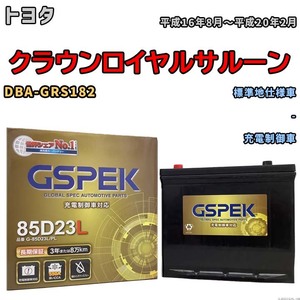 バッテリー デルコア GSPEK トヨタ クラウンロイヤルサルーン DBA-GRS182 - G-85D23L/PL