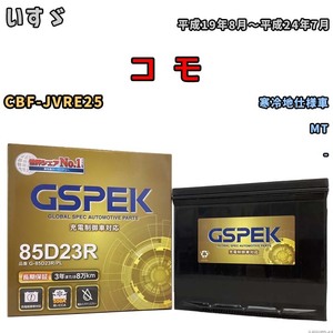 バッテリー デルコア GSPEK いすゞ コ　モ CBF-JVRE25 MT G-85D23R/PL