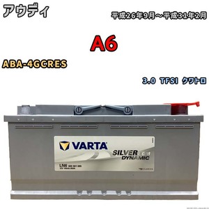 バッテリー VARTA アウディ A6 ABA-4GCRES 3.0 TFSI クワトロ 605901095