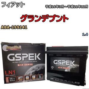 バッテリー デルコア GSPEK フィアット グランデプント ABA-199141 1.4 D-55566/PL