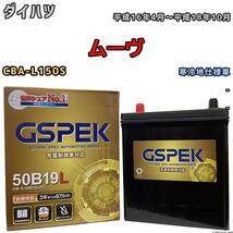 バッテリー デルコア GSPEK ダイハツ ムーヴ CBA-L150S - G-50B19LPL_画像1