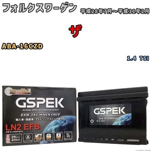 バッテリー デルコア GSPEK フォルクスワーゲン ザ ABA-16CZD 1.4 TSI D-LN2EFB/PL