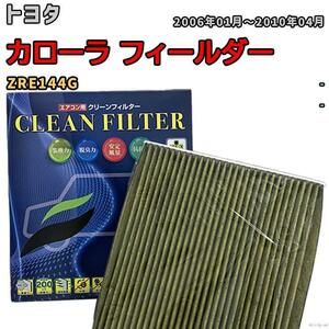 エアコンフィルター クリーンフィルター 抗菌 抗ウイルス トヨタ カローラ フィールダー ZRE144G ガソリン