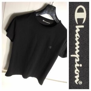 champion チャンピオン チャンピョン 黒 ブラック 半袖 ポリエステル100 Tシャツ カットソー M