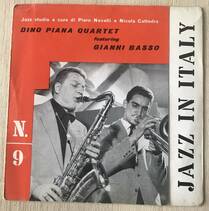 当時のサイン入り DINO PIANA QUARTET featuring GIANNI BASSO JAZZ IN ITALY No.9