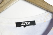 希少19SS D.TT.Kディーティーティーケー RADIANT Tシャツ 半袖カットソー HIYADAMヒヤダム モデル DTTK 白×水色601N_画像3