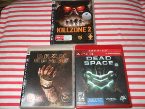 PS3 DEAD SPACE デッドスペース + DEAD SPACE 2 デッドスペース2 + キルゾーン 2 KILLZONE 2 海外版ソフト3本セット！ 日本PS3本体で動作可