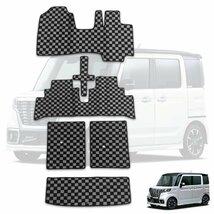 新型 スペーシア フロアマット カスタム マット MK53S ラゲッジマット トランクマット フルセット マット グレー AP-FM0304305BG_画像1