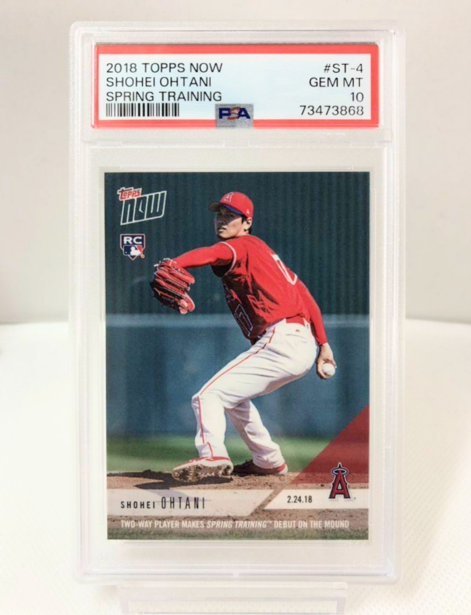 PSA10 鑑定済】大谷翔平 2018 TOPPS NOW 春季キャンプ ピッチング