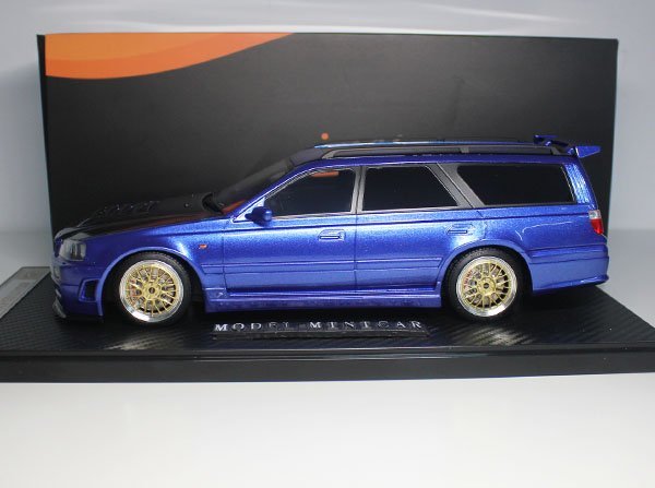 △超希少!Blue Carbon!世界限定66台!IM 1/18 日産NISSAN Stagea GTR