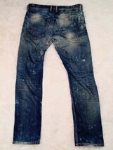 ディーゼル DIESEL ジーンズ TEPPHAR SLIM-CARROT WASH 0881W STRETCH W28 L30 イタリア製 ヴィンテージ加工 _画像5