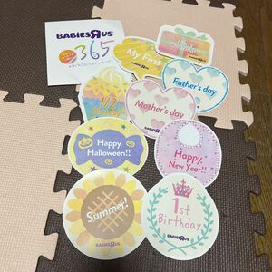 初めて記念日　ポップアップ　マンスリーフォト　ガーランド　トイザらス　ベビザラス　記念品　記念日フォト　アニバーサリーフォト