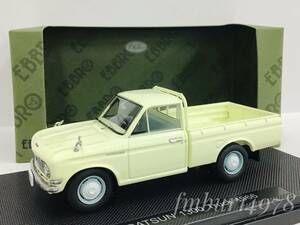 ＜絶版・未展示＞EBBRO　エブロ　1/43　DATSUN 1300 Truck 1966（IVORY)　ダットサン　トラック　アイボリー