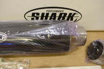 SHARK YZF-R3 (15-21)/MT-03 (16-21) SRC 4 Super Short カーボンスリップオンサイレンサー 845025 定価64,216円 YZF-R25 MT-25_画像3