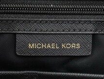 2305-1 マイケルコース トートバッグ MICHAEL KORS ナイロン製 ブラック 上ZIP_画像3