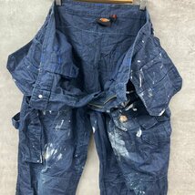 Dickies ブルー ジップフライ ペインターパンツ ダブルニー UK36R 実寸W37in P215391 USA 海外輸入 古着 SK10329_画像10