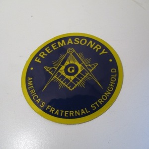 ビンテージ フリーメイソン FREEMASON ステッカー Ki790