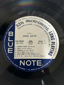 ◎J032◎LP レコード MILES DAVIS マイルス・デイヴィス Volume1/BLUE NOTE ブルー・ノート/NR-8830 ジャケットなし