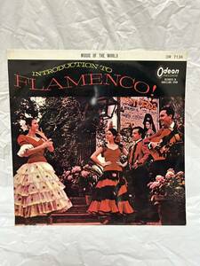 *J109*LP запись фламенко введение / мир. музыка Испания MUSIC OF THE WORLD introduction to FLAMENCO/ красный запись 
