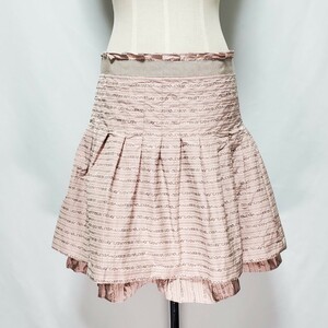 JILLSTUART Jill Stuart miniskirt sombreness pink size 4( approximately XL size corresponding ) tag attaching unused goods 