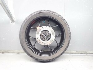 βEE29-3 ヤマハ YZF-R3 YZFR3 RH07J (H29年式) リアホイール 振れ有り！リム打ち有り！エア漏れ有り！タイヤ付き 8分山残！