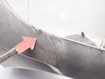 βEF09-2 スズキ ZZ ジーツー CA1PB (H19年式) 純正 フロントモールカバー フロントレッグシールド 傷・破損部有り！_画像3