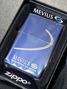 zippo メビウス 限定品 ブルー 希少モデル 2015年製 ② MEVIUS ケース 保証書付き