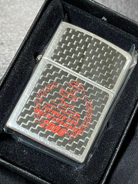 zippo ミハエル シューマッハ カーボン 両面特殊加工 希少モデル ヴィンテージ 1997年製 Mihael SCHUMACHER CABON ケース 保証書付き