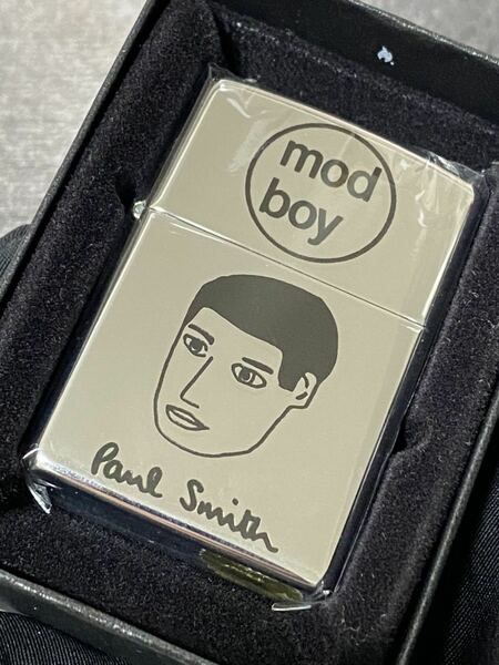 zippo ポールスミス ヴィンテージ 前面加工 希少モデル Paul Smith シルバーインナー 1997年製 ケース 保証書付き