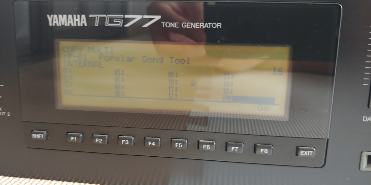 YAMAHA ヤマハ TG77 音源モジュール TONE GENERATOR 通電OK!ジャンク