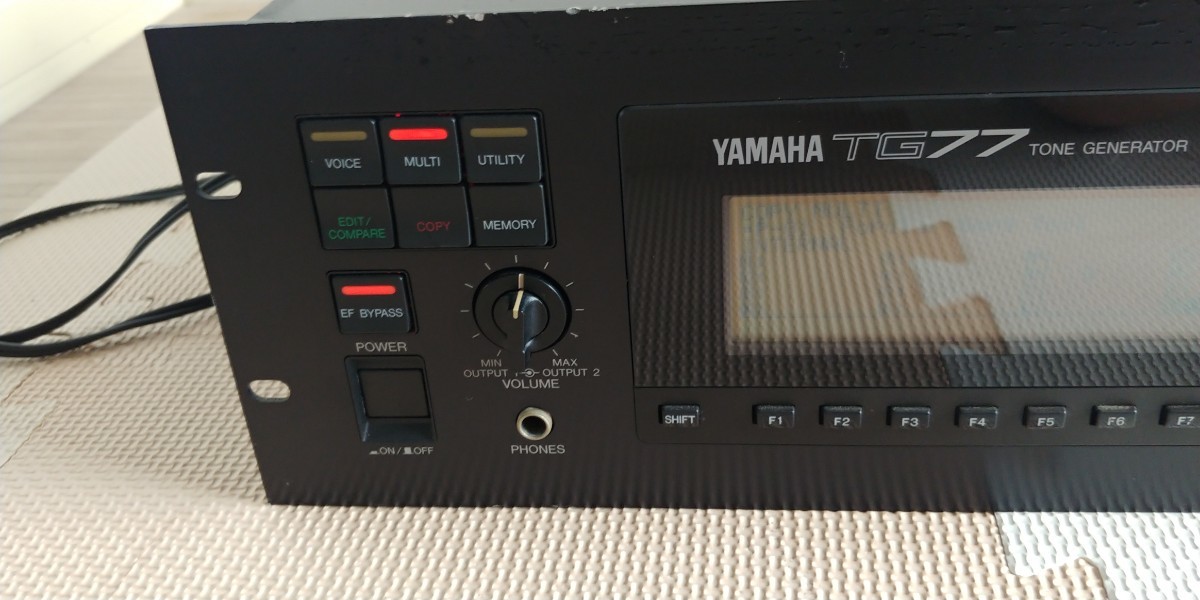 YAMAHA ヤマハ TG77 音源モジュール TONE GENERATOR 通電OK!ジャンク