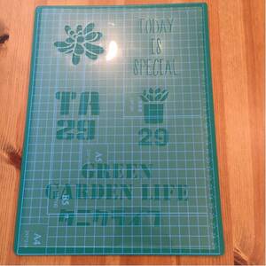 No.57 stencil seat succulent plant decorative plant garden garden tanik Chan man front stencil plate 