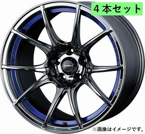 個人宅発送可能 ウエッズスポーツ WedsSport 18X10.5J +12 5穴 PCD114.3 BLC ホイール 4本セット SA-10R エスエーイチマルアール (72643)