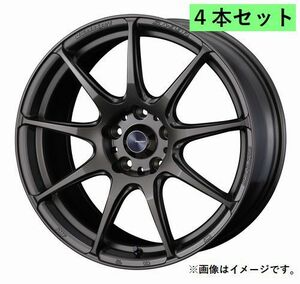 個人宅発送可能 ウェッズ スポーツ Weds Sport 17X6.5J +50 4穴 PCD100 EJ-BRO ホイール 4本セット SA99R キュウキュウアール(73878)