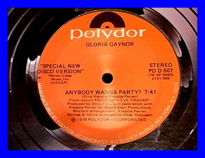 Gloria Gaynor グロリア・ゲイナー / Anybody Wanna Party? (Special New Disco Version)/5点以上で送料無料、10点以上で10%割引!!!/12'