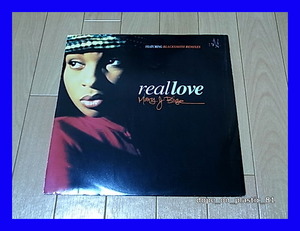 Mary J. Blige / Real Love (Blacksmith Remixes)/ペラジャケ/UKオンリー、REMIX!!!/5点以上で送料無料、10点以上で10%割引!!!/12'