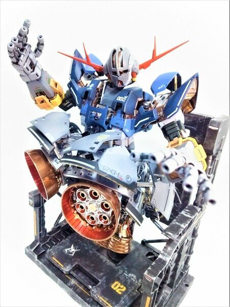 RG　ジオング完成塗装品　整備風ジオラマ