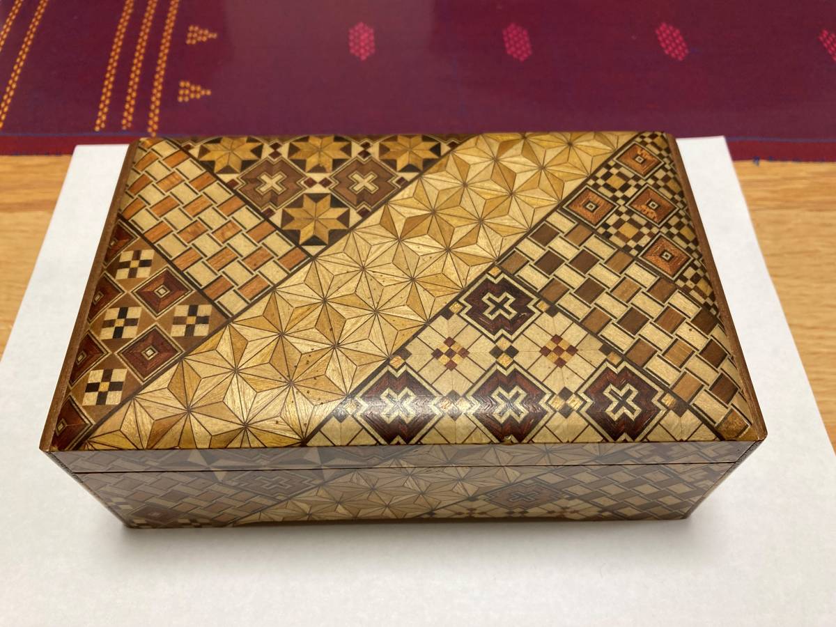 美品】ビンテージ 飾り皿 寄木細工 置物 インテリア 工芸品 美術品 S1