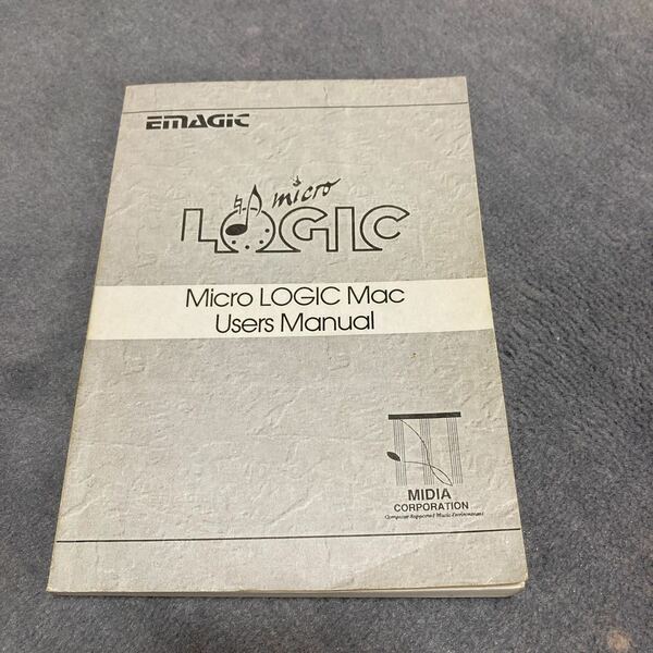 micro LOGIC Mac ver1.6 ユーザーマニュアル　取扱説明書 1994年