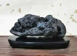  suiseki st cheap cloudiness river genuine black stone [jakre stone ]ub stone width 220mm x height 90mm x depth 130mm weight 2.8.