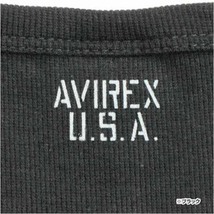 AVIREX 5分袖Tシャツ 無地 デイリー Uネック ワッフル [ ホワイト / Lサイズ ] アヴィレックス アビレックス_画像6